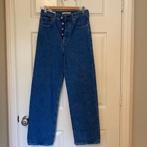 Levi’s Ribcage Straight Ankle Jeans Size: (27)